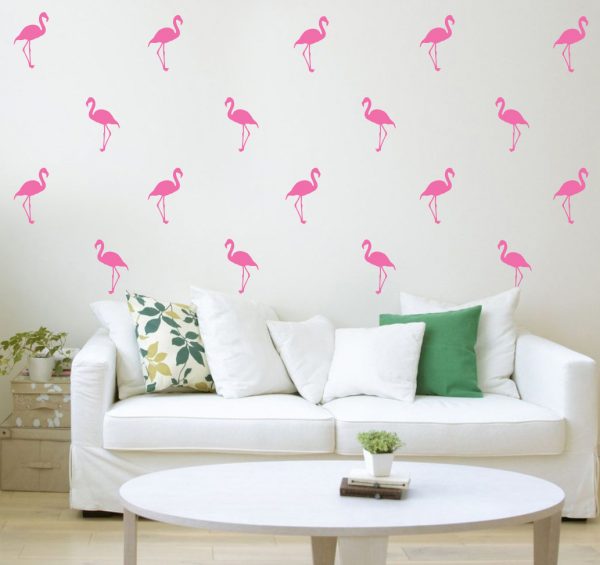 Pink Flamingos Wall Decal