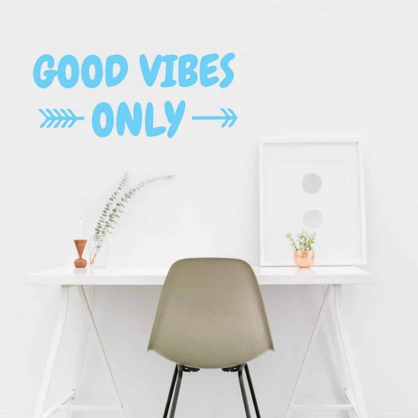 Good Vibes Only Quote Wall Decal - Image 4