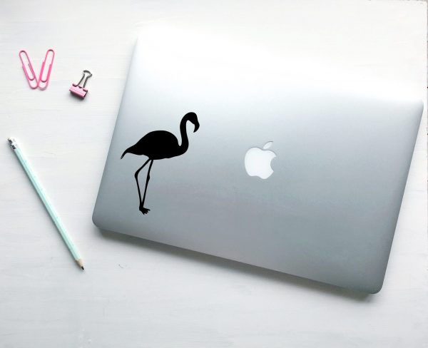Flamingo Vinyl Laptop Decal - Image 2