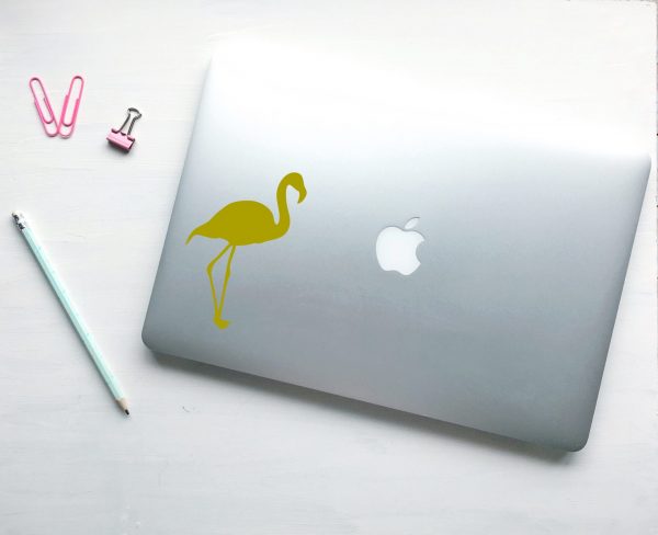 Flamingo Vinyl Laptop Decal - Image 3