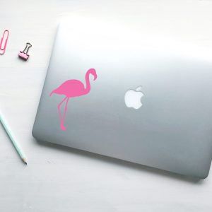 Flamingo Vinyl Laptop Decal