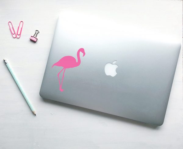 Flamingo Vinyl Laptop Decal