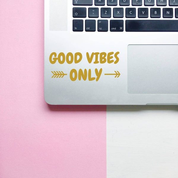 Good Vibes Only Laptop Decal