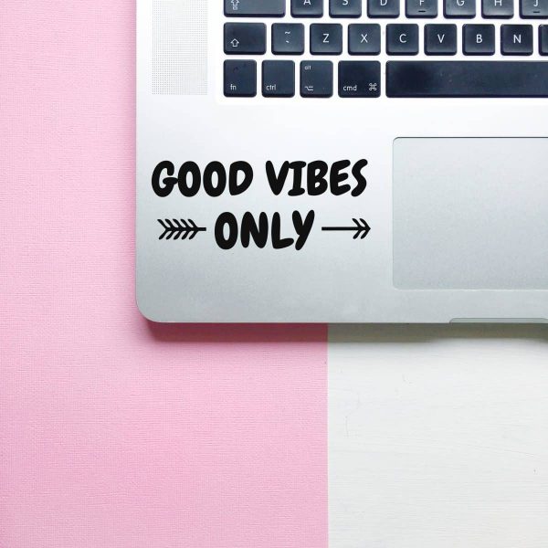 Good Vibes Only Laptop Decal - Image 2