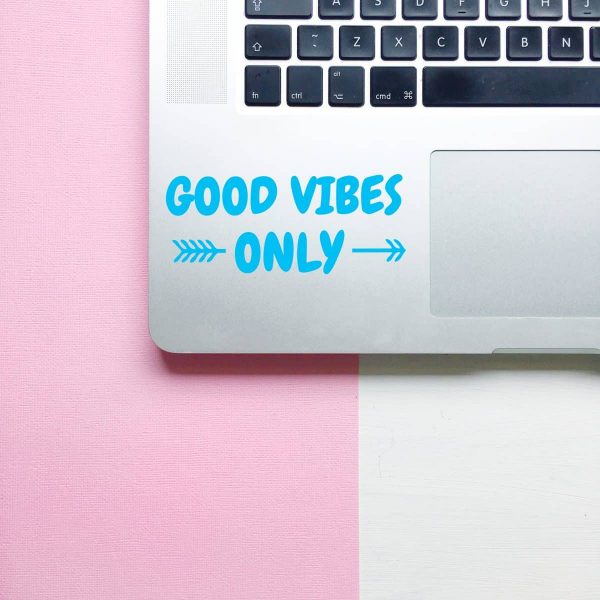 Good Vibes Only Laptop Decal - Image 3