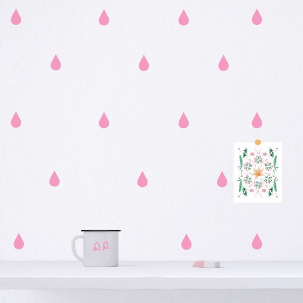 Raindrop Wall Decal Pattern - Image 6