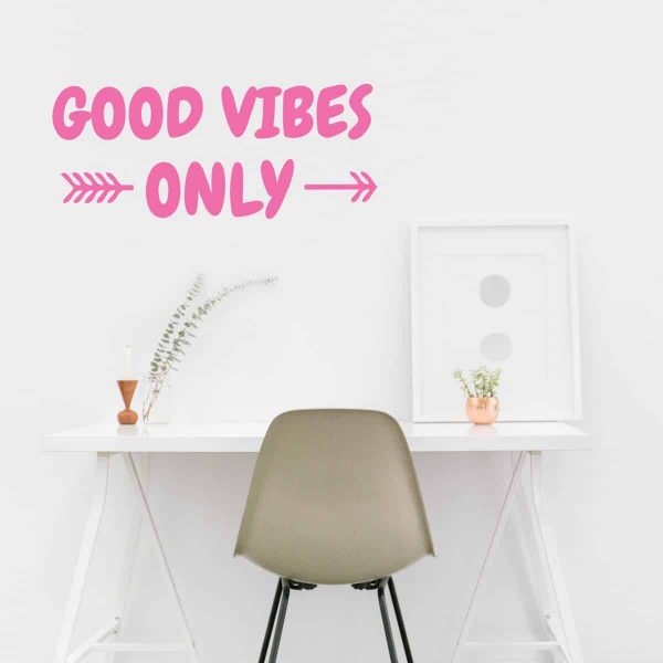 Good Vibes Only Quote Wall Decal