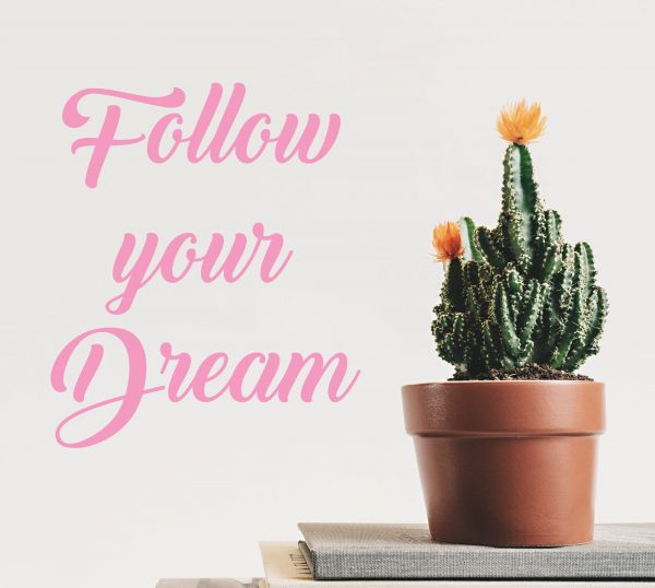 Follow Your Dream Quote Wall Decal - Image 2