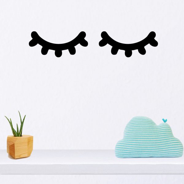Sleepy Eyes/Eyelashes Wall Decal