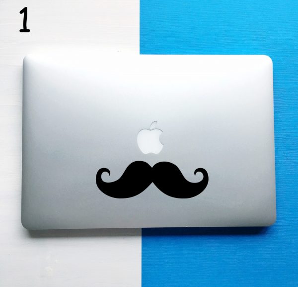 Moustache Laptop Decal
