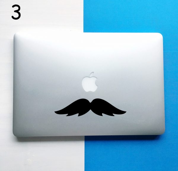 Moustache Laptop Decal - Image 3