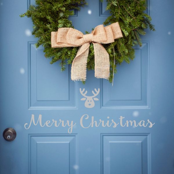 Merry Christmas Front Door Decal - Image 5