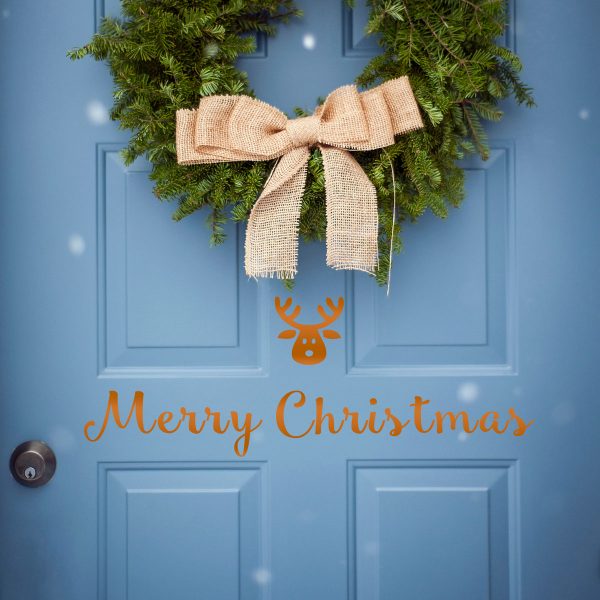Merry Christmas Front Door Decal - Image 4
