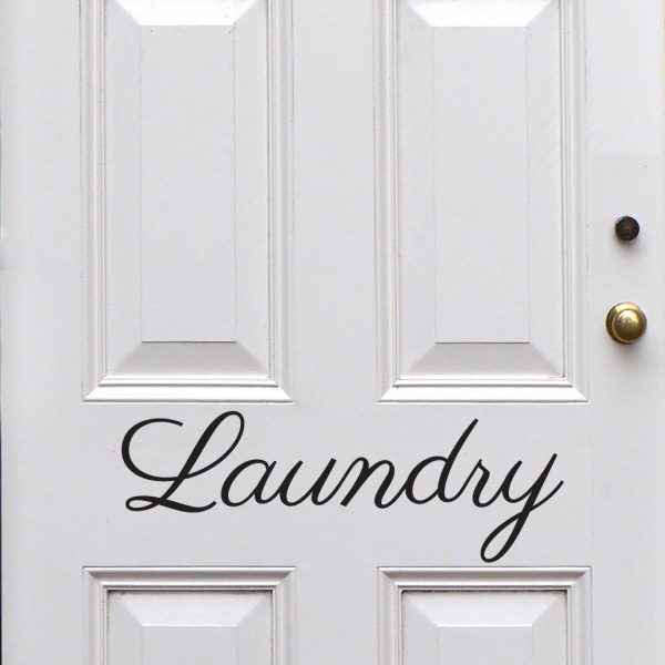 Laundry Door Decal