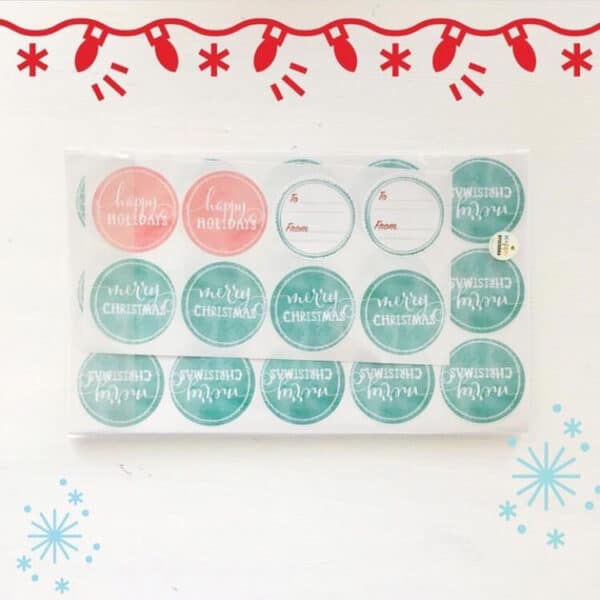 Merry Christmas Labels/Stickers - Image 3