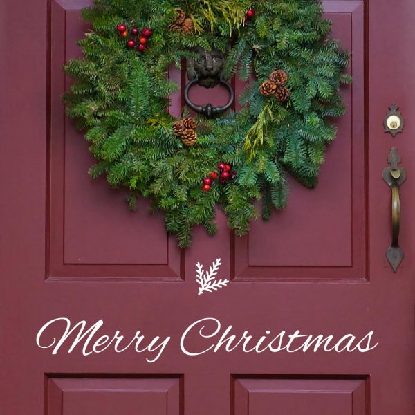 Merry Christmas Door/Window Decal