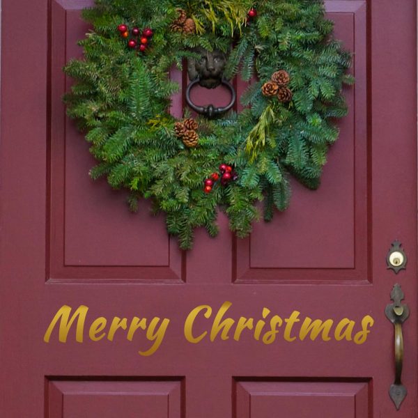 Merry Christmas Seasonal Front Door Sign - Image 2