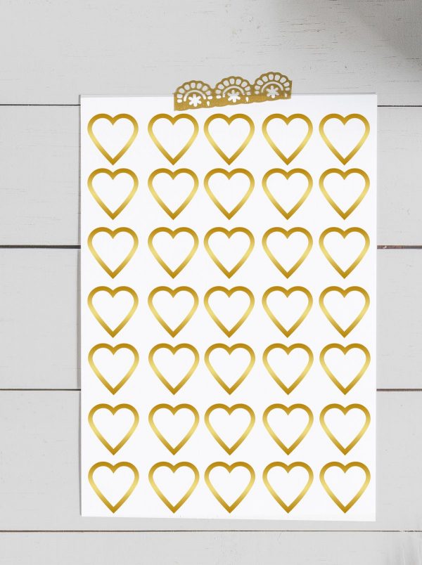 Mini Heart Vinyl Stickers/Decals - Image 4