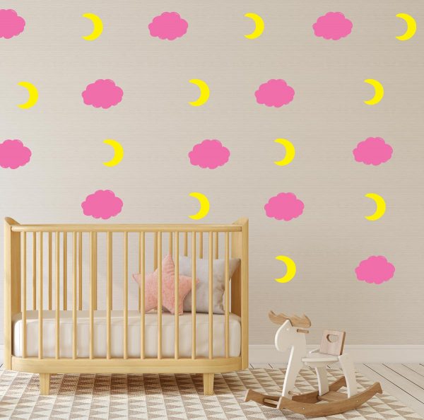 Cloud + Moon Nursery Wall Decals - Image 5