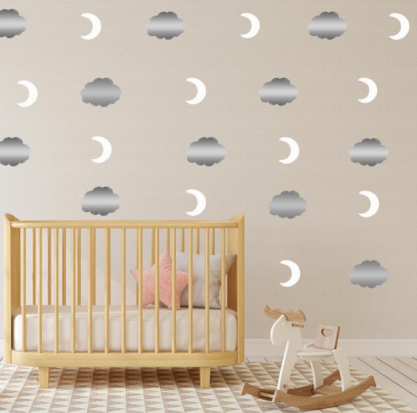 Cloud + Moon Nursery Wall Decals - Image 6