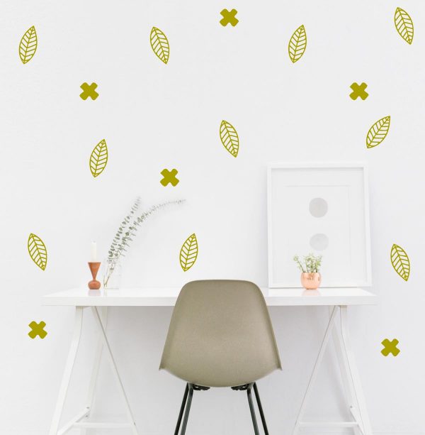Leaves Cross Plus Sign Wall Decals - Image 5