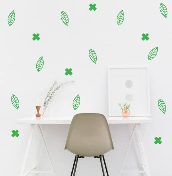 Leaves Cross Plus Sign Wall Decals - Image 6