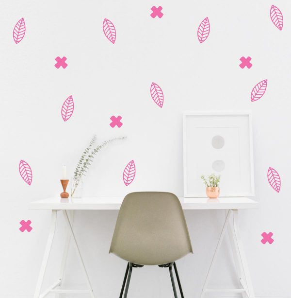 Leaves Cross Plus Sign Wall Decals - Image 2