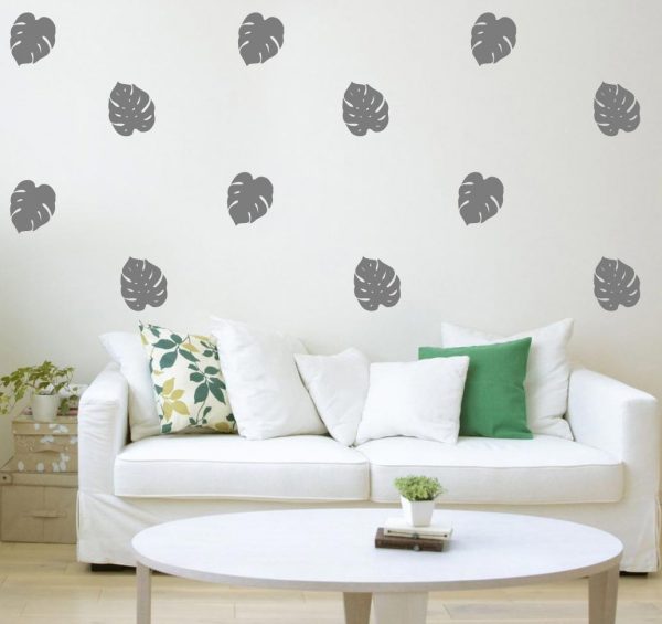 Tropical Leaf/Monstera Plant Wall Stickers - Image 2