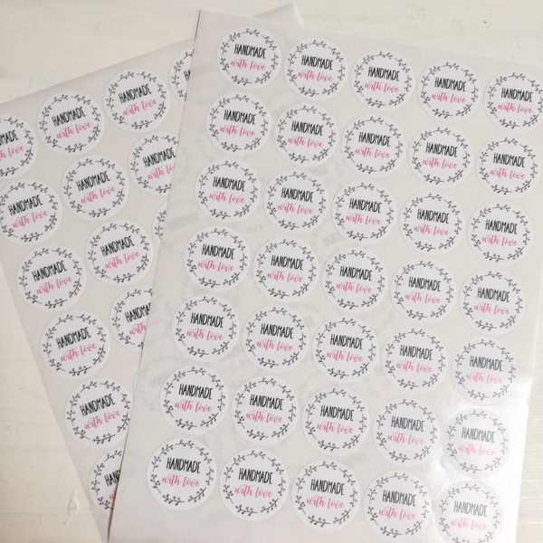 Handmade With Love Stickers/Labels - Image 3