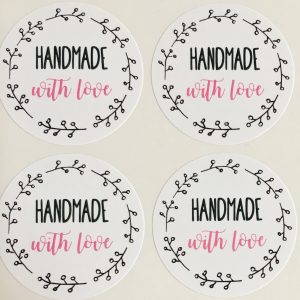 Handmade With Love Stickers/Labels
