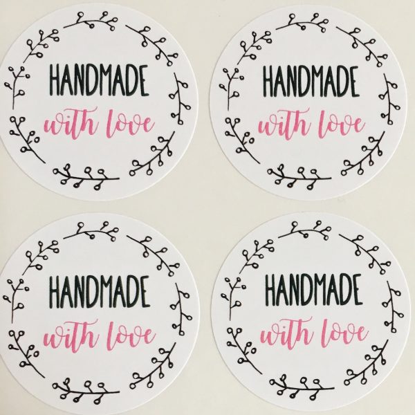 Handmade With Love Stickers/Labels
