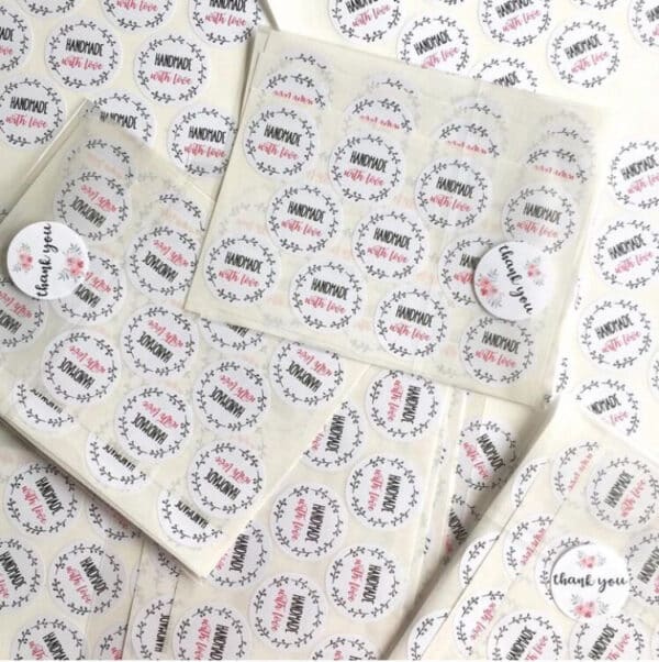 Handmade With Love Stickers/Labels - Image 4