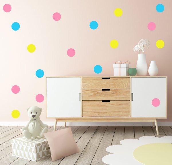 Multi-Colour Polka Dot Stickers