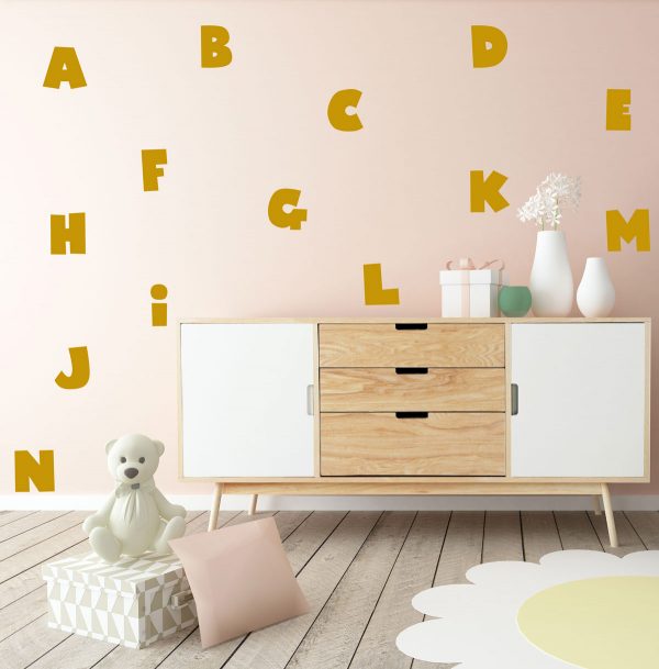 26 Alphabet/ABC letter vinyl decals