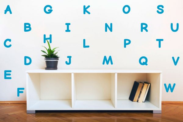 26 Alphabet Letter Vinyl Nursery Decals - Image 3