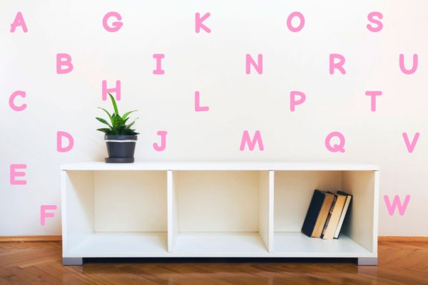 26 Alphabet Letter Vinyl Nursery Decals - Image 4