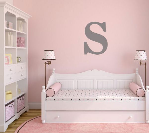 Personalized Single Letter Nursery Wall Decal - Image 3