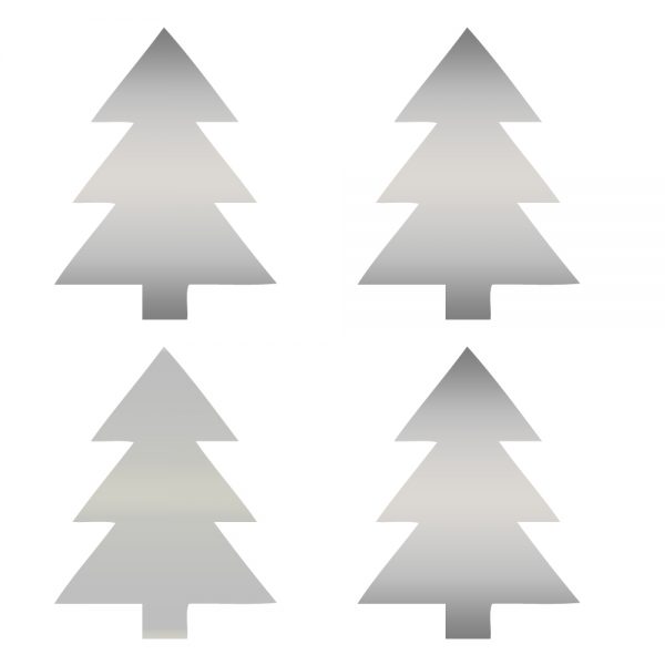 4 Small Christmas Tree Stickers - Image 3