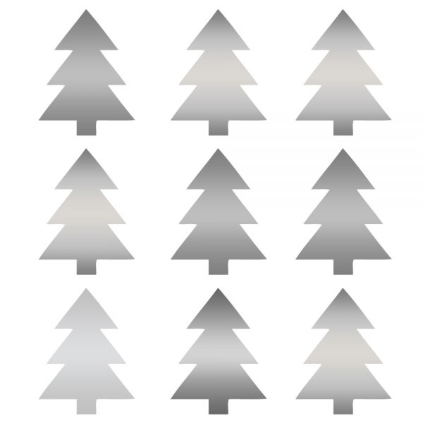 9 Small Christmas Tree Stickers - Image 3