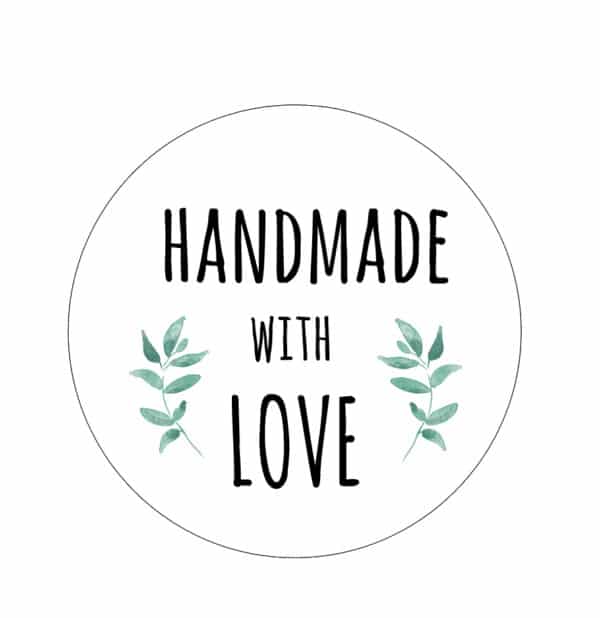 Handmade With Love Stickers/Labels