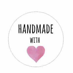 Handmade With Love Stickers/Labels