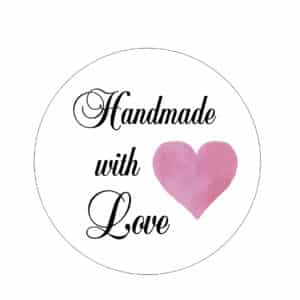 Handmade With Love Stickers/Labels