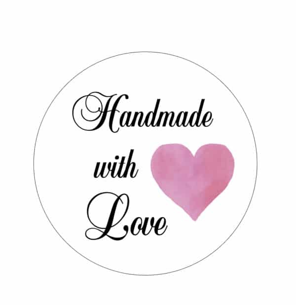 Handmade With Love Stickers/Labels