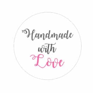 Handmade With Love Stickers/Labels