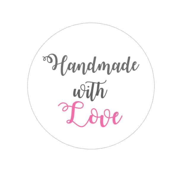 Handmade With Love Stickers/Labels
