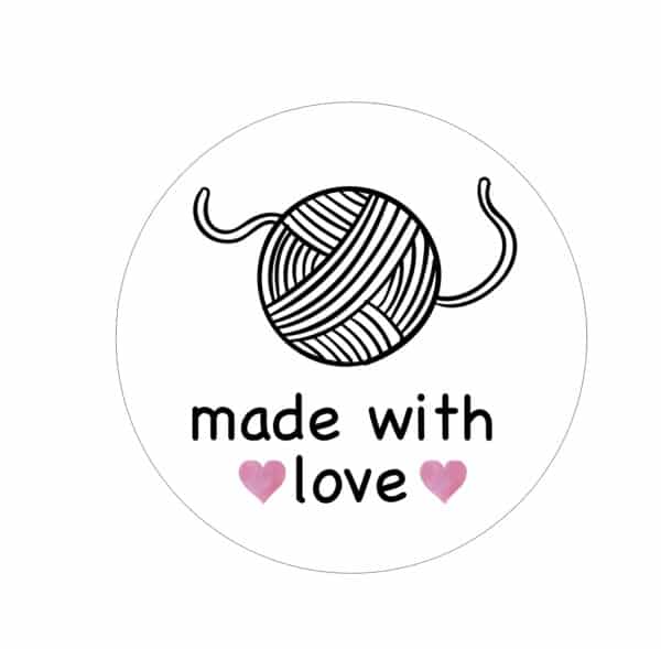 Handmade With Love Stickers/Labels