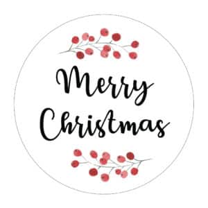 Merry Christmas Labels/Stickers