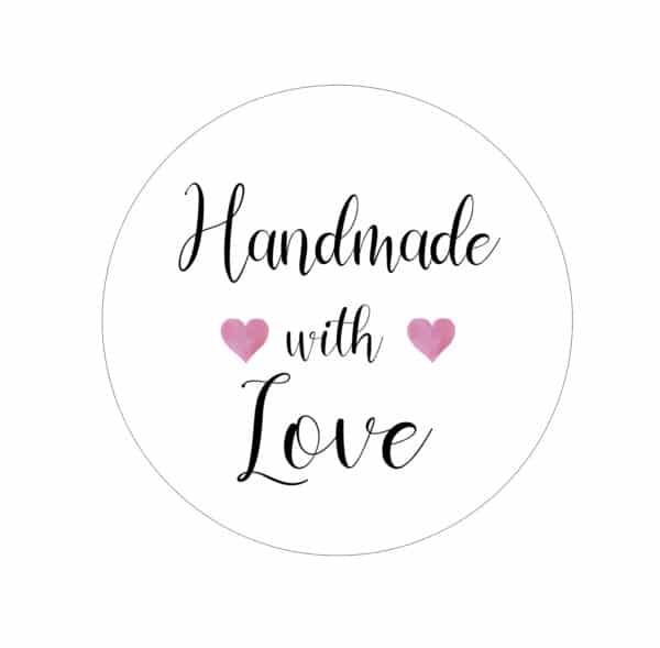 Handmade With Love Stickers/Labels